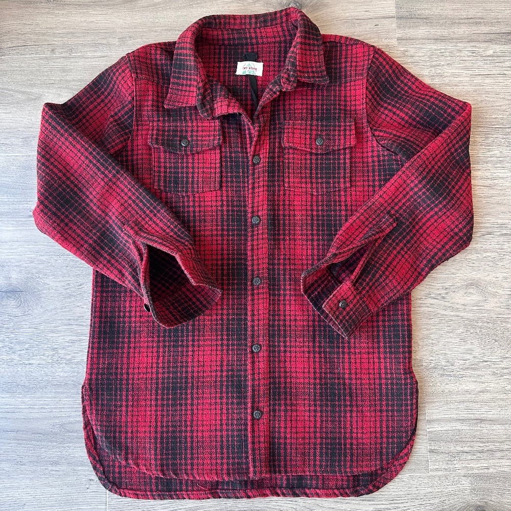 Off-White Flannel Size M Red/Black